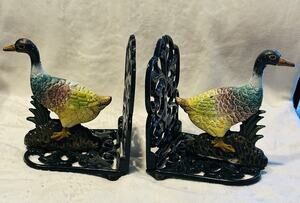 Duck Book Ends Heavy duty Cute cabin Core Cottagecore Mallard Door Stop Wildlife